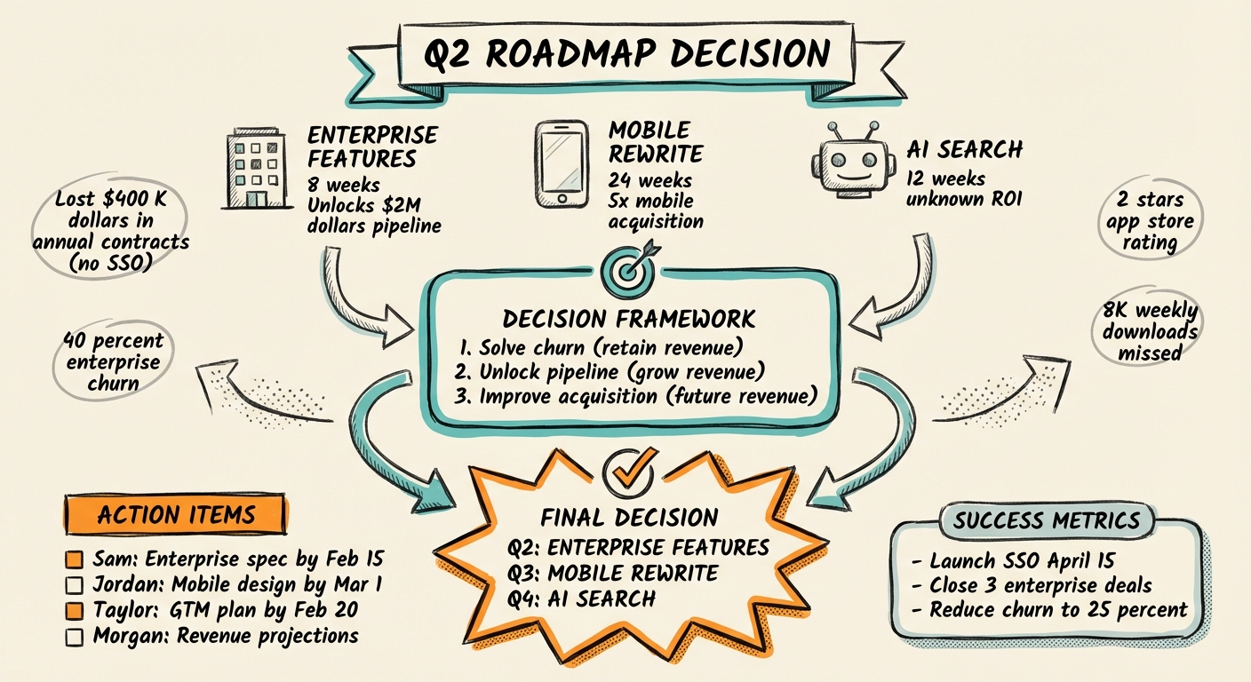 Strategy Meeting Sketchnote